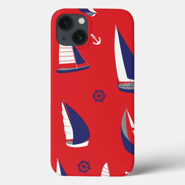 Coques Case-Mate iPhone Motif Lean Sailboat (Verso)
