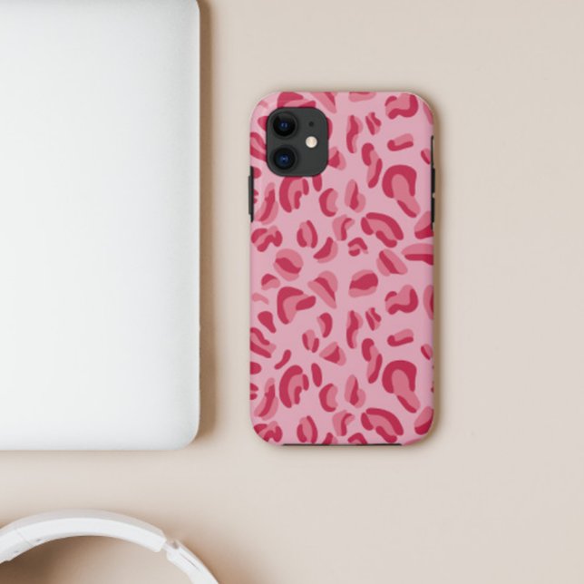 Coques Case-Mate iPhone Motif léopard rose (Créateur téléchargé)