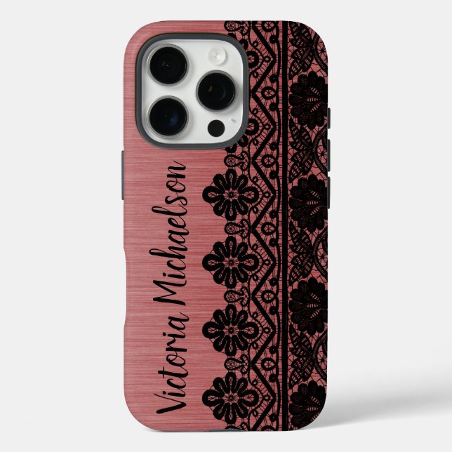 Coques Case-Mate iPhone Motif léopard rose (Verso)