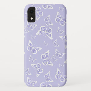 Case-Mate iPhone Case Motif Lilac Purple et White Butterfly Motif