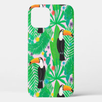Motif lumineux tropical transparent dessiné à la m