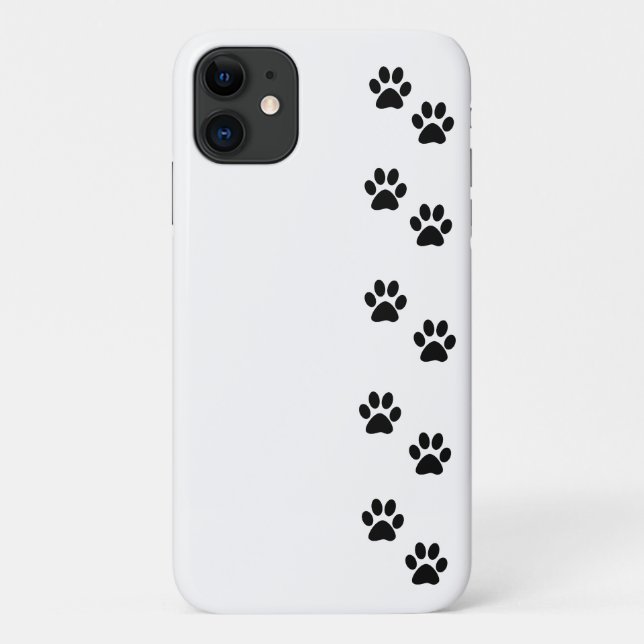 Coques Case-Mate iPhone Motif mâle, pattes de chien, Empreintes de pattes, (Dos)