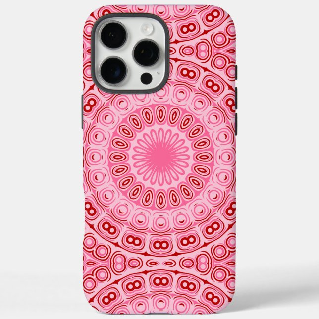 Coques Case-Mate iPhone Motif Mandala Rouge et Rose (Verso)