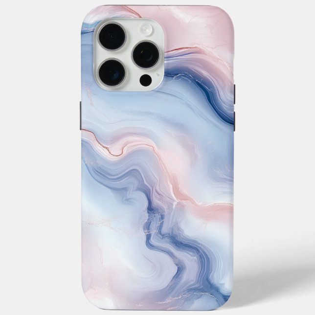 Coques Case-Mate iPhone 🎨 Motif Marbré Pastel Doux et Élégant 🎨 (Verso)