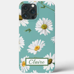Case-Mate iPhone Case Motif marguerrier, Arrière - plan Turquoise, Perso