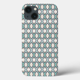 Etui iPhone 13 Motif marocain de turquoise