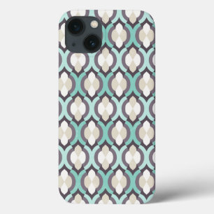iPhone 13 Case Motif marocain de turquoise