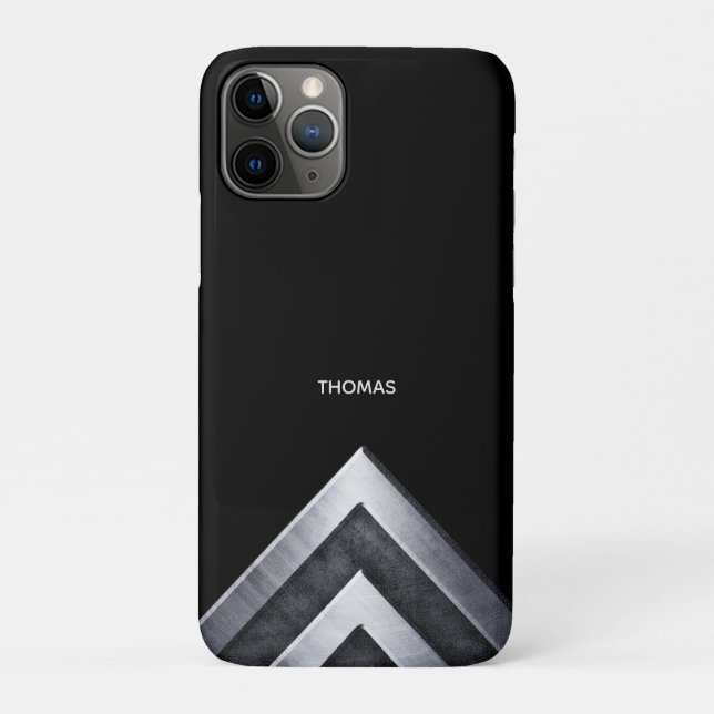 Coques Case-Mate iPhone Motif Métal Argent Élégant (Dos)