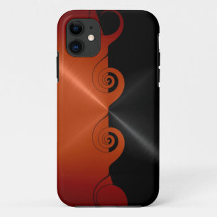 Etui iPhone Case-Mate Motif métallique inoxydable orange noir 4 de