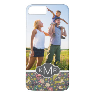 Coque Case-Mate iPhone Motif mignon d'animaux de forêt du monogramme  
