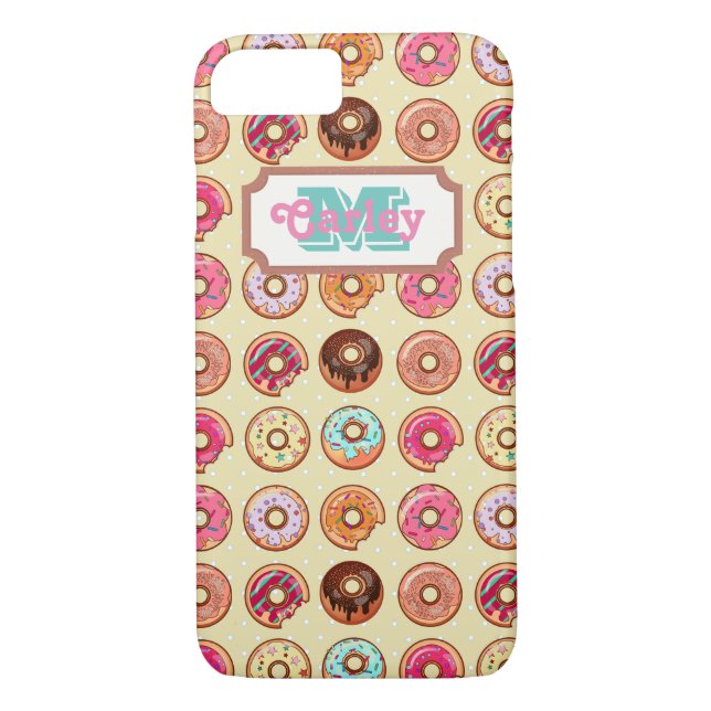 Coques Case-Mate iPhone Motif mignon de beignet (Dos)