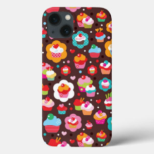 iPhone 13 Coque Motif mignon de gâteau de tasse