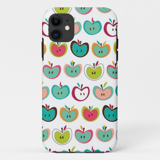 Coques Case-Mate iPhone Motif mignon de pomme (Dos)