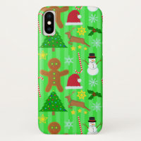 Motif mignon de vacances de collage de Noël