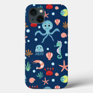 Case-Mate iPhone Case Motif mignon de vie marine de l'océan