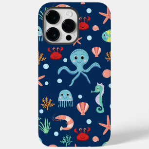 Coque Case-Mate iPhone Motif mignon de vie marine de l'océan