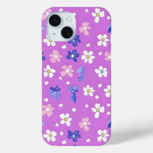 Coque Case-Mate iPhone Motif mignon violet Fleur