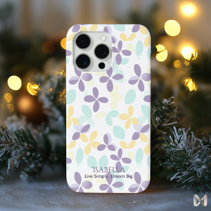 Coque Case-Mate iPhone Motif minimaliste pastel floral - Abstrait Bohème 