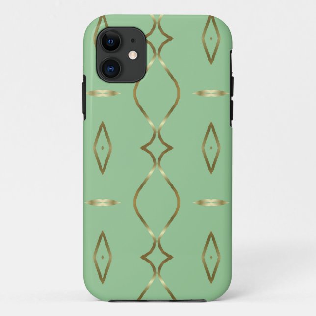 Coques Case-Mate iPhone Motif Mint et Gold (Dos)
