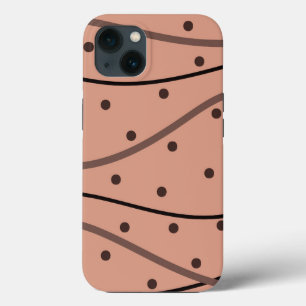 Case-Mate iPhone Case Motif Mocha Dots & Stripes