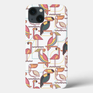 Coque Case-Mate iPhone Motif moderne avec les oiseaux tropicaux