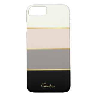 Coques Pour iPhone Motif moderne chic avec nom