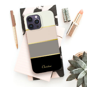 Coque Case-Mate iPhone Motif moderne chic avec nom