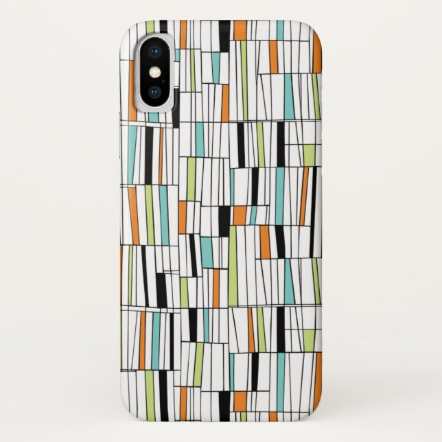 Coques Case-Mate iPhone Motif moderne du milieu du siècle (Dos)