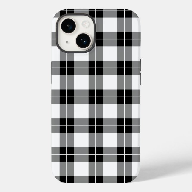 Coques Case-Mate iPhone Motif moderne noir blanc (Verso)