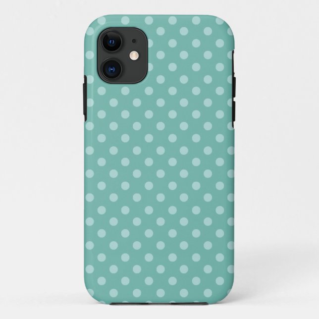 Coques Case-Mate iPhone Motif moderne PD004 de pois vert en bon état (Dos)