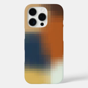 Coques iPhone 16 Pro Motif moderne tendance orange bleu jaune beige