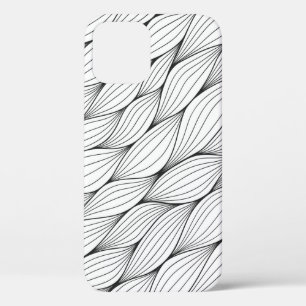 Case-Mate iPhone Case Motif monochrome sans couture avec abstrait courbé