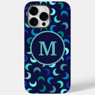 Coque Case-Mate iPhone Motif Monogram Blue New Moon