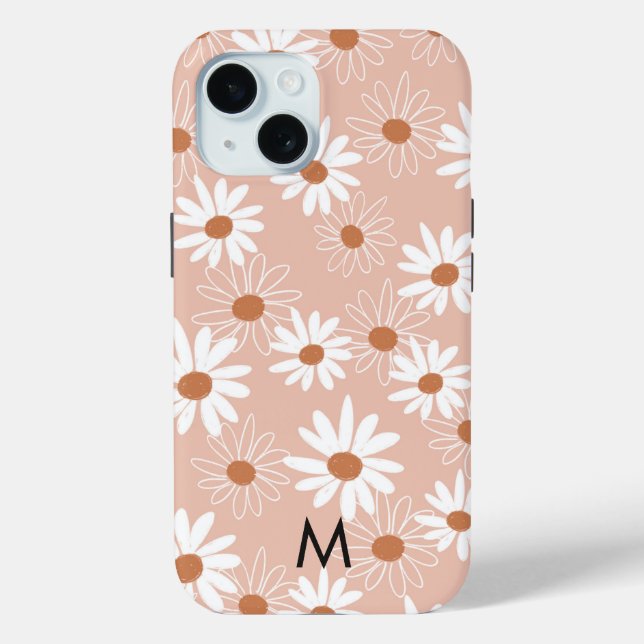 Coques Case-Mate iPhone Motif Monogram Cute Daisy (Verso)