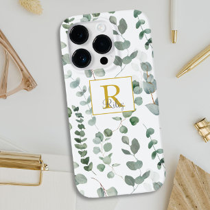 Coque Case-Mate iPhone Motif Monogram Eucalyptus Vert