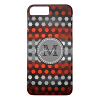 Motif Monogram Silver & Coquelicot
