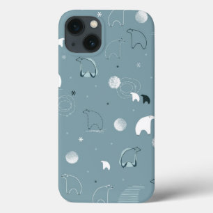 Coques Pour iPhone motif montrant un polaire mignon