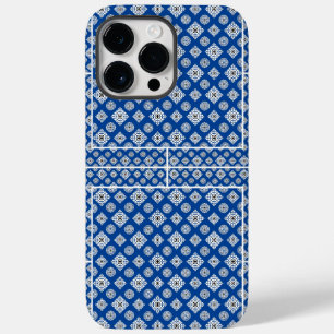 Coque Case-Mate iPhone Motif mosaïque 02.BW.b Bleu BG