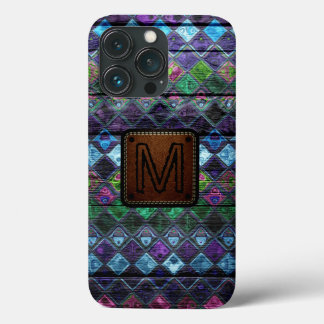 Case-Mate iPhone Case Motif mosaïque coloré Monogramme