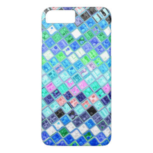 Coque iPhone 7 Plus Motif mosaïque en verre tendu #14