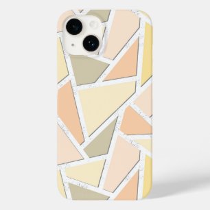 Coque Case-Mate iPhone Motif mosaïque jaune citron
