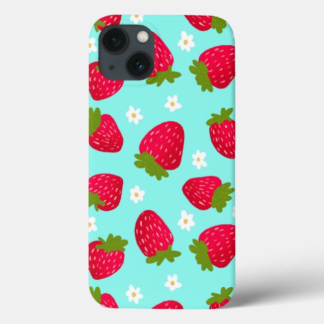 Coques Case-Mate iPhone Motif mou aux fraises (Verso)