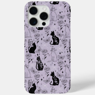 Coque Case-Mate iPhone Motif mystique de chat noir et papillon   Cuisine