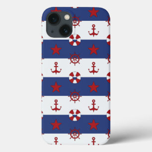 Coques Pour iPhone Motif nautique de bannière étoilée