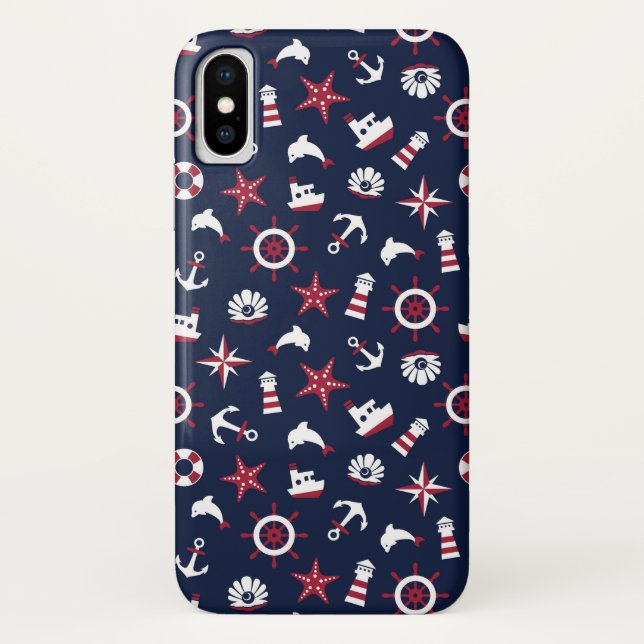 Coques Case-Mate iPhone Motif nautique de mer (Dos)