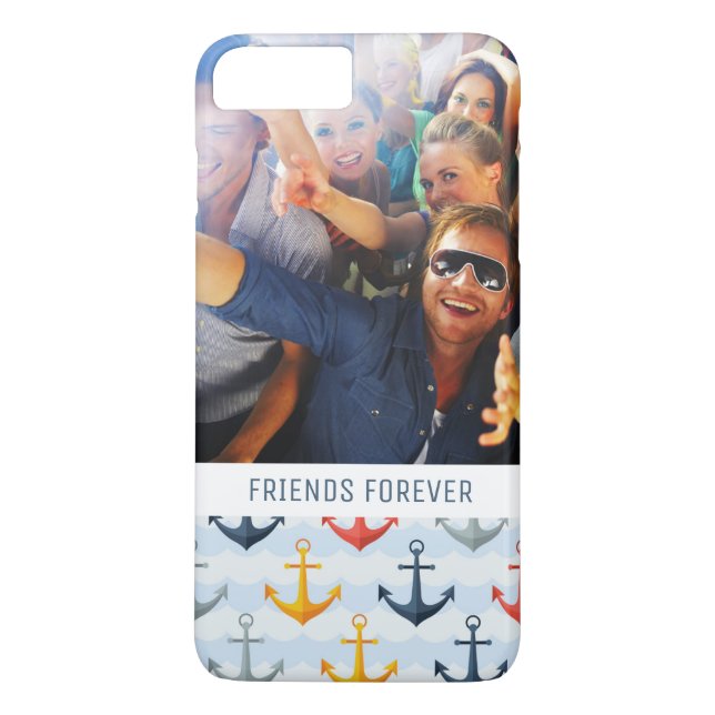 Coques Case-Mate iPhone Motif nautique fait sur commande de photo et de (Dos)