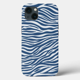 Case-Mate iPhone Case Motif Navy Blue Zebra Animal Stripes