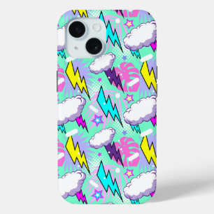 Coque Case-Mate iPhone Motif Neon Lightning Bolts & Stars