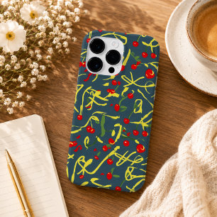 Coque Case-Mate iPhone motif noeud et cerise