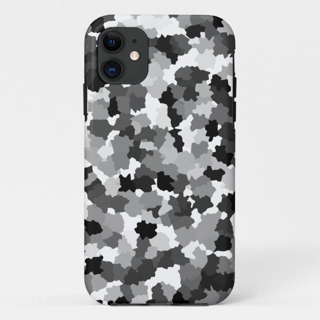 Coques Case-Mate iPhone Motif noir blanc gris (Dos)
